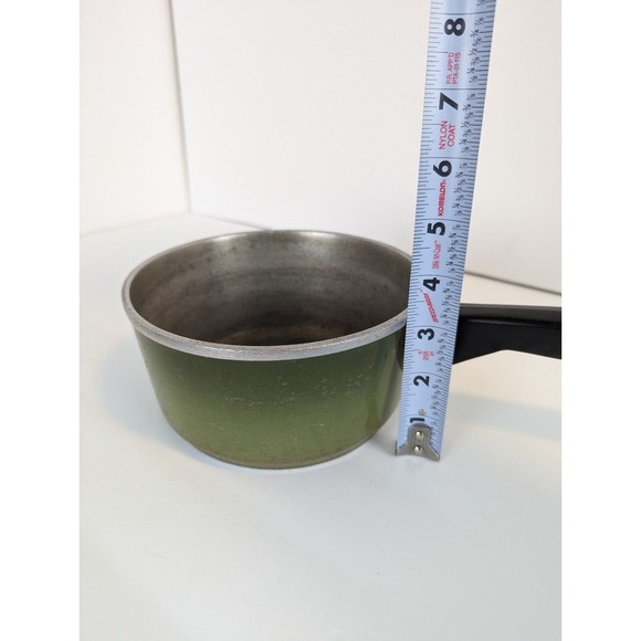 Vintage Avocado Olive Green Club Aluminum Sauce Pan Mid Century with Lid - Picture 11 of 11